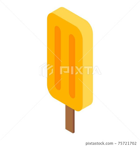 Mango popsicle icon, isometric style 75721702