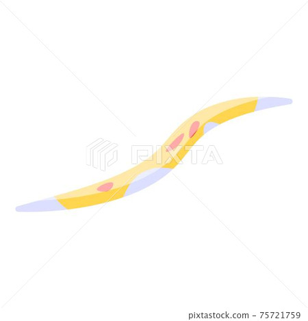 Body inside parasite worm icon, isometric style 75721759
