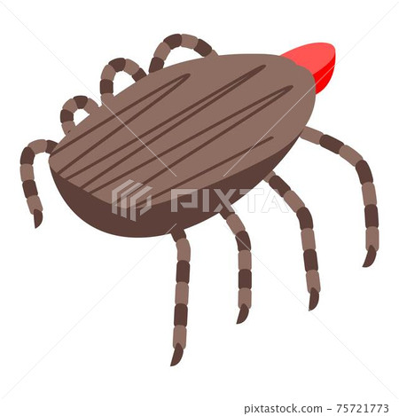 Parasite bug icon, isometric style 75721773