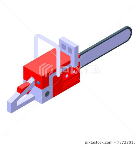 Chainsaw icon, isometric style 75722013