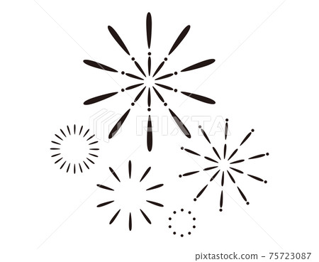 Vector illustration of fireworks 75723087