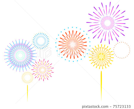 煙花矢量插畫 75723133