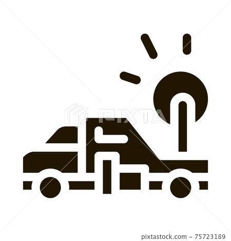 Synoptic Truck Icon Vector Glyph Illustration Synoptic Truck Icon Vector Glyph Illustration 75723189