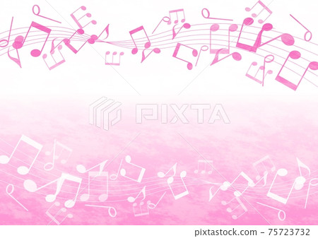 粉紅色的音符框架02 75723732