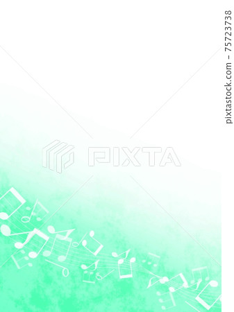 Blue-green frame of notes no.03 75723738