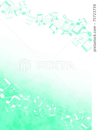 Blue-green frame of notes no.04 75723739