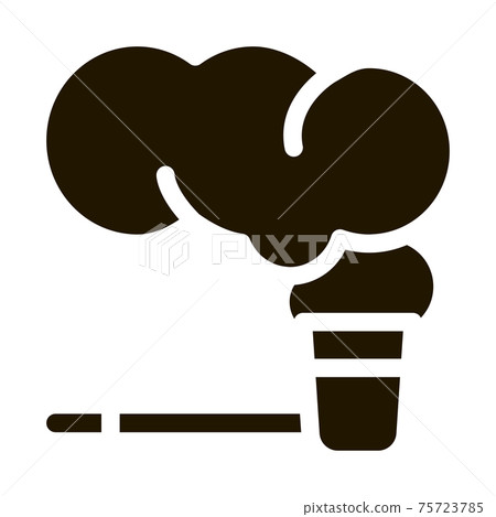 Smoking Pipe Icon Vector Glyph Illustration 75723785