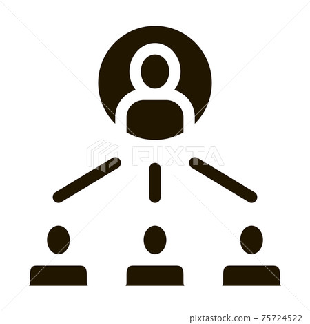 Human Meeting Icon Vector Glyph Illustration - Stock Illustration ...