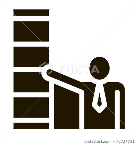 Human Stairs Icon Vector Glyph Illustration Human Stairs Icon Vector Glyph Illustration 75724781
