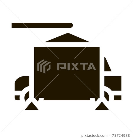 Evacuating Car Icon Vector Glyph Illustration 75724988