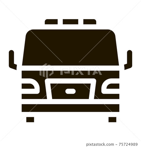Tow Car Truck Icon Vector Glyph Illustration 75724989