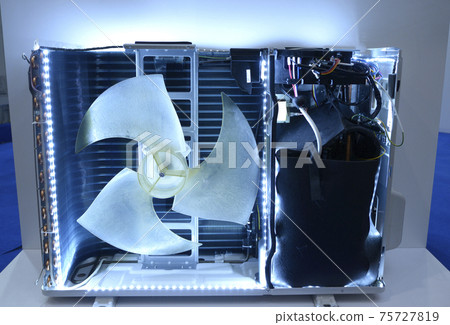 Fan, electrical engine and hydraulic module of a modern air conditioner 75727819
