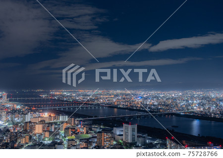 大阪夜景梅田藍天大廈 大阪夜景梅田藍天大廈 75728766