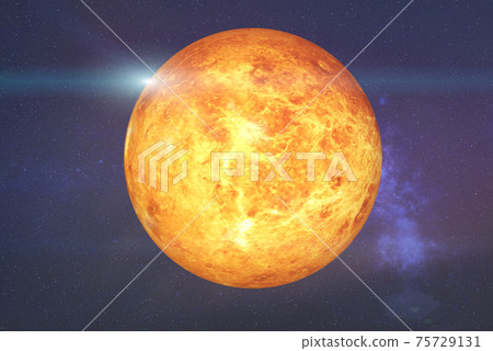 High detailed Fiction red Venus planet. High detailed Fiction red Venus planet. 75729131
