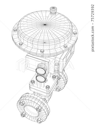 Valve with automatic electro-actuated. Vector Valve with automatic electro-actuated. Vector 75729392