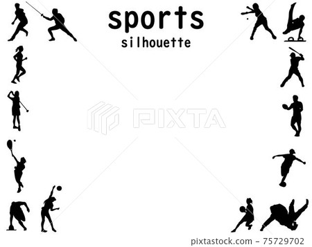 運動剪影框架 75729702