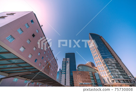 Kawasaki cityscape in Japan, overlooking Kawasaki station 75730808