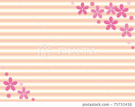 Frame cherry blossom border Frame cherry blossom border 75731438