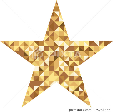 Vector luxury gold star. Rating, award and insignia. 75731466