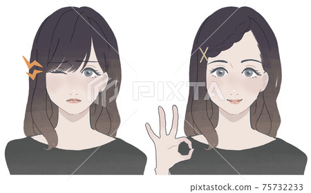 一個女人安排令人討厭的劉海 75732233