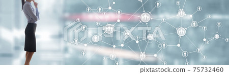 People connection technologies for business. Mixed media 75732460