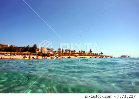 Makadi bay beach in the Egypt 75733227