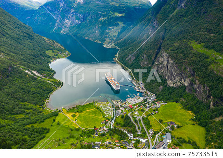 Geiranger fjord, Beautiful Nature Norway. 75733515