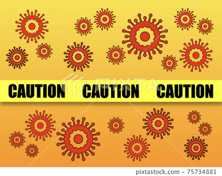 Coronavirus epidemic alert barricade tape caution 1 Coronavirus epidemic alert barricade tape caution 1 75734881