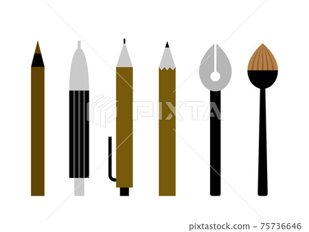 書寫用具的插圖 75736646