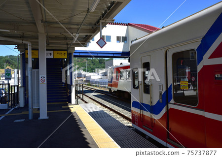 In 2020, the scenery from the Sanriku Railway Rias Line from Kamaishi Station to Rikuchu-Yamada Station and the scenery from the train window In 2020, the scenery from the Sanriku Railway Rias Line from Kamaishi Station to Rikuchu-Yamada Station and the scenery from the train window 75737877