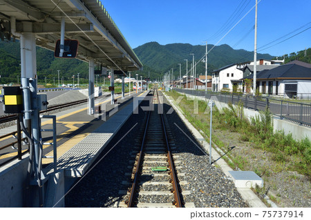 2020年，從釜石站到陸中山田站的三陸鐵路里亞斯線的風景和火車窗外的風景 75737914