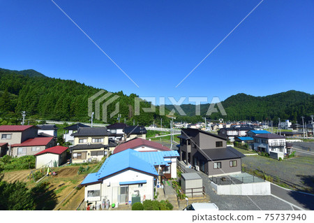 In 2020, the scenery from the Sanriku Railway Rias Line from Kamaishi Station to Rikuchu-Yamada Station and the scenery from the train window 75737940