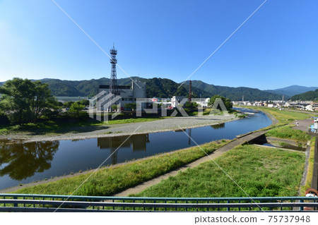 In 2020, the scenery from the Sanriku Railway Rias Line from Kamaishi Station to Rikuchu-Yamada Station and the scenery from the train window In 2020, the scenery from the Sanriku Railway Rias Line from Kamaishi Station to Rikuchu-Yamada Station and the scenery from the train window 75737948