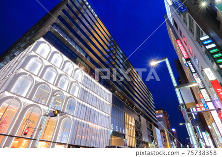 [東京]銀座六號夜景 75738358