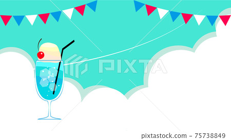 Illustration material of cafe drink menu 75738849
