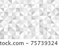 Abstract geometry  triangle  white and gray background.vector 75739324