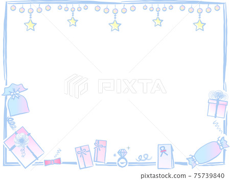 Gift pattern frame - Stock Illustration [75739840] - PIXTA