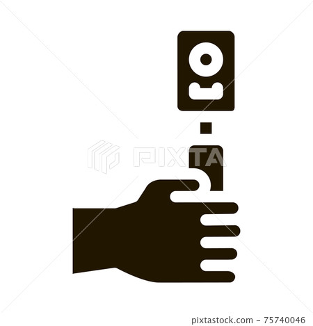 Medical Tool Research Eye Icon Vector Medical Tool Research Eye Icon Vector 75740046