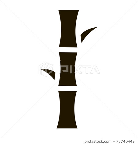 Sugar Cane Icon Vector Glyph Illustration Sugar Cane Icon Vector Glyph Illustration 75740442