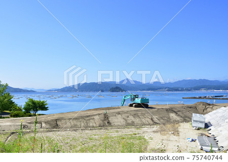 岩手縣茂茂半島線上的渡戶角風景 75740744