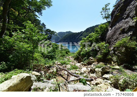 Scenery of Cape Todo on the Shigemo Peninsula Line in Iwate Prefecture Scenery of Cape Todo on the Shigemo Peninsula Line in Iwate Prefecture 75740808