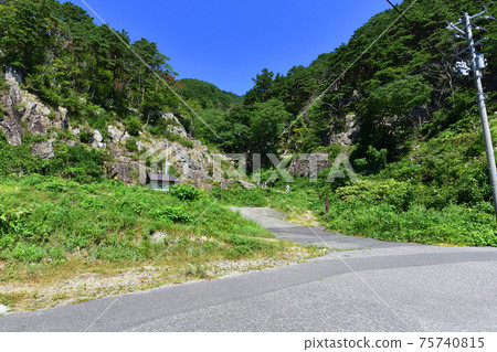 Scenery of Cape Todo on the Shigemo Peninsula Line in Iwate Prefecture 75740815