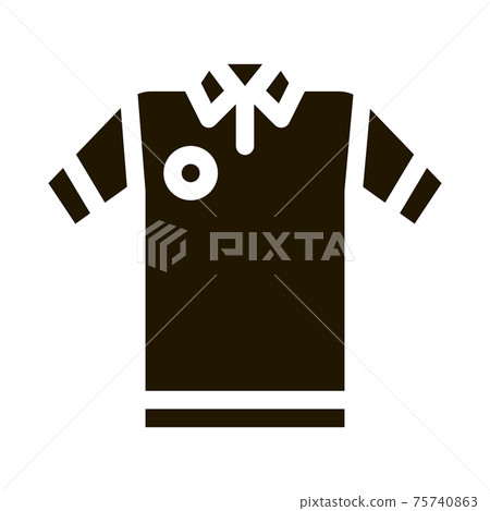 Player T-shirt Icon Vector Glyph Illustration Player T-shirt Icon Vector Glyph Illustration 75740863