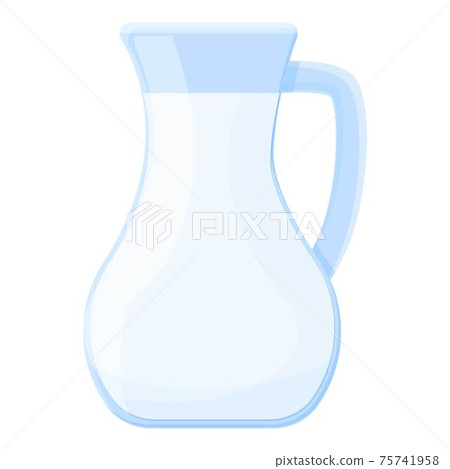 Milk jug icon, cartoon style Milk jug icon, cartoon style 75741958