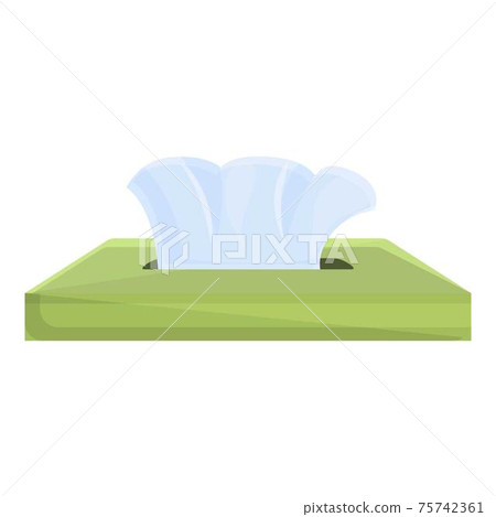 Disposable tissue icon, cartoon style Disposable tissue icon, cartoon style 75742361