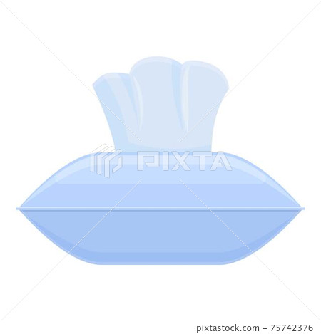 Tissue package icon, cartoon style 75742376