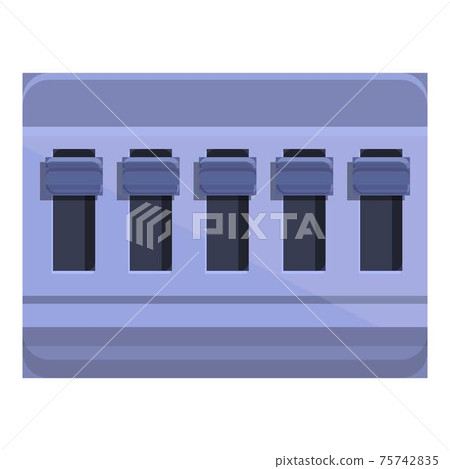 Circuit breaker switch icon, cartoon style Circuit breaker switch icon, cartoon style 75742835