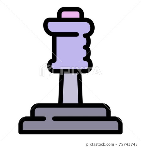 Station joystick icon, outline style 75743745