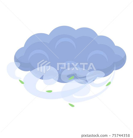 Season clouds icon, cartoon style Season clouds icon, cartoon style 75744358