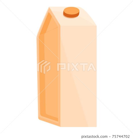 Tetra pack icon, cartoon style - Stock Illustration [75744702] - PIXTA